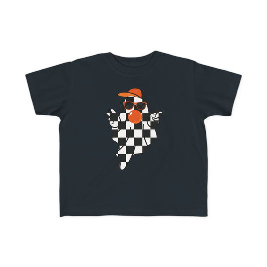 Orange Checkerd Ghost - Toddler