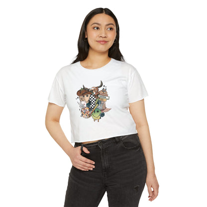 Retro Cowboy Crop Top